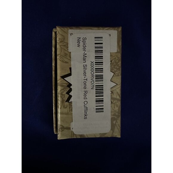 Marvel Comics SPIDERMAN Face Silvertone/Enamel CUFFLINKS in Gift Box - Picture 2 of 2